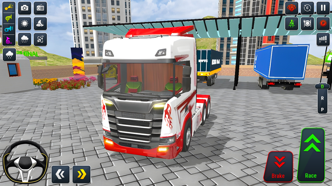 US Cargo Truck Driving Sim - Gameplay image of android game
