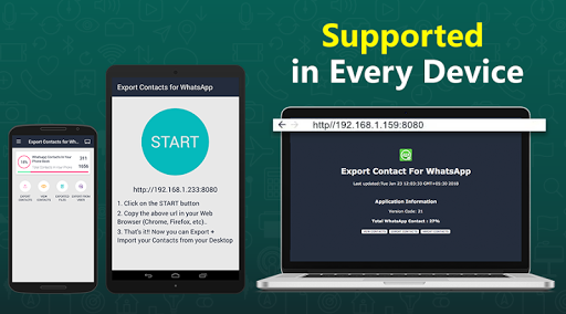 Export Contacts: Contact Mover - عکس برنامه موبایلی اندروید