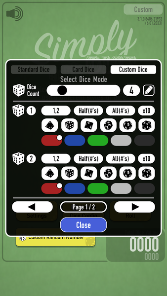 Simply Dice - عکس برنامه موبایلی اندروید