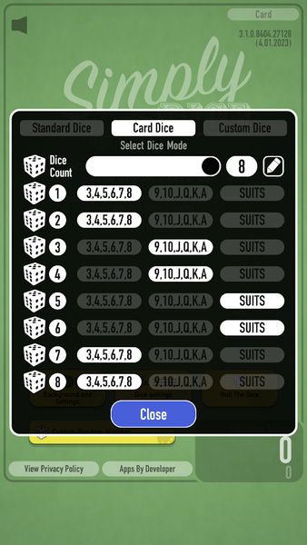 Simply Dice - عکس برنامه موبایلی اندروید