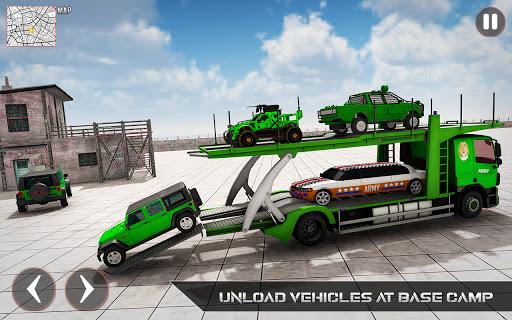 Army Vehicle Transporter Truck Games: Army Games - Image screenshot of android app