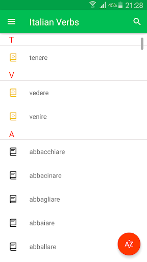 Italian Verbs: Learn & Train - Image screenshot of android app