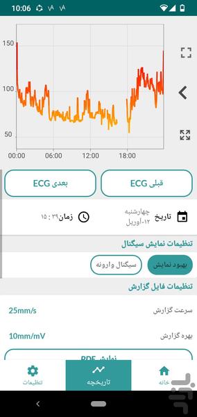 نوار قلب ECGPatch - عکس برنامه موبایلی اندروید