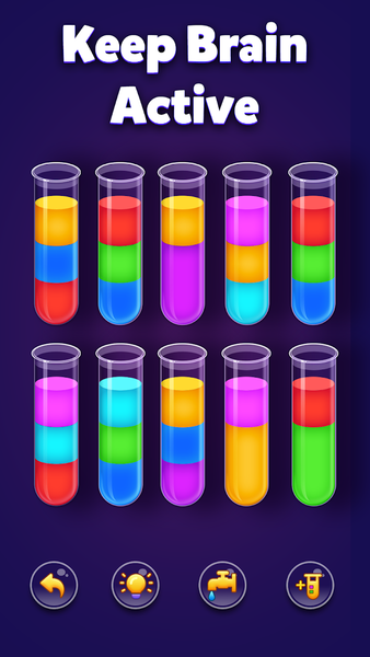 Water Sort Puzzle - ColorQuest - Gameplay image of android game
