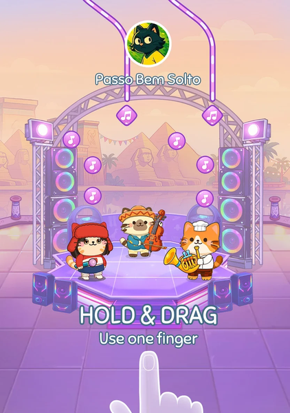Cat Band: Live Concert - Gameplay image of android game
