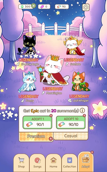 The Singing Cats - Idle Gacha - Gameplay image of android game