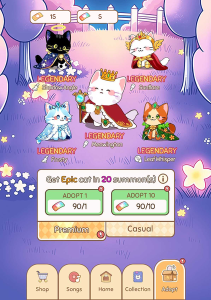 The Singing Cats - Idle Gacha - Gameplay image of android game
