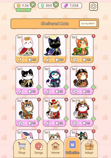 The Singing Cats - Idle Gacha - Gameplay image of android game