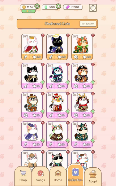 The Singing Cats - Idle Gacha - Gameplay image of android game