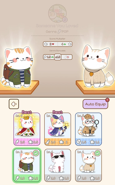 The Singing Cats - Idle Gacha - Gameplay image of android game
