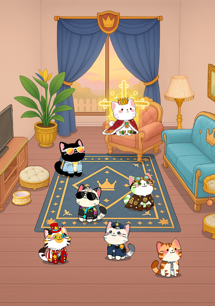 The Singing Cats - Idle Gacha - Gameplay image of android game