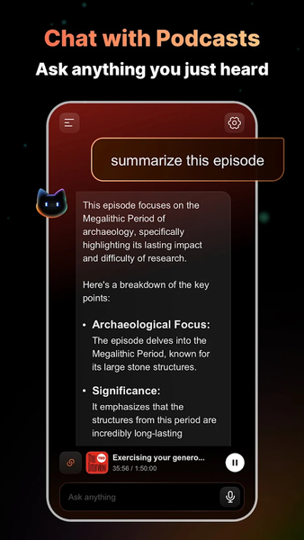 CastFox - AI Podcast Agent - عکس برنامه موبایلی اندروید