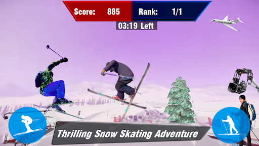 Extreme Snow Skater:Skateboard - Gameplay image of android game