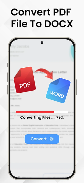 PDF to Word Converter - Docx - عکس برنامه موبایلی اندروید