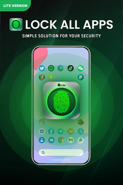 Applock Lite - Fingerprint - عکس برنامه موبایلی اندروید