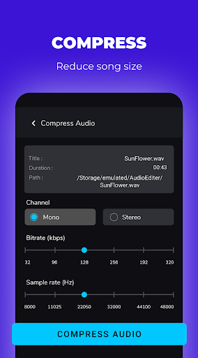 Audio Editor - Audio Trimmer - عکس برنامه موبایلی اندروید