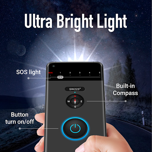 Flashlight - Strobe Light - عکس برنامه موبایلی اندروید