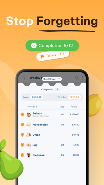 Grocery List - Shopping List - Image screenshot of android app