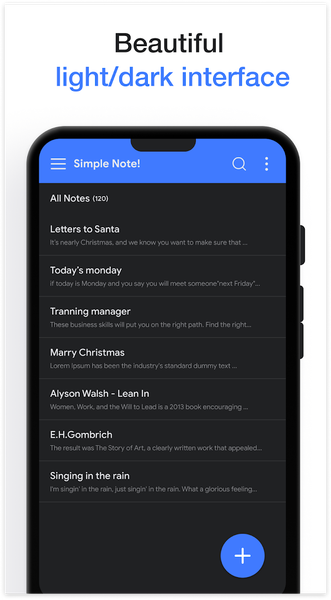 Simple notes - minimalist - Image screenshot of android app