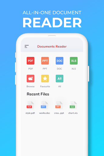 Document Reader: PDF Word, XLS - عکس برنامه موبایلی اندروید