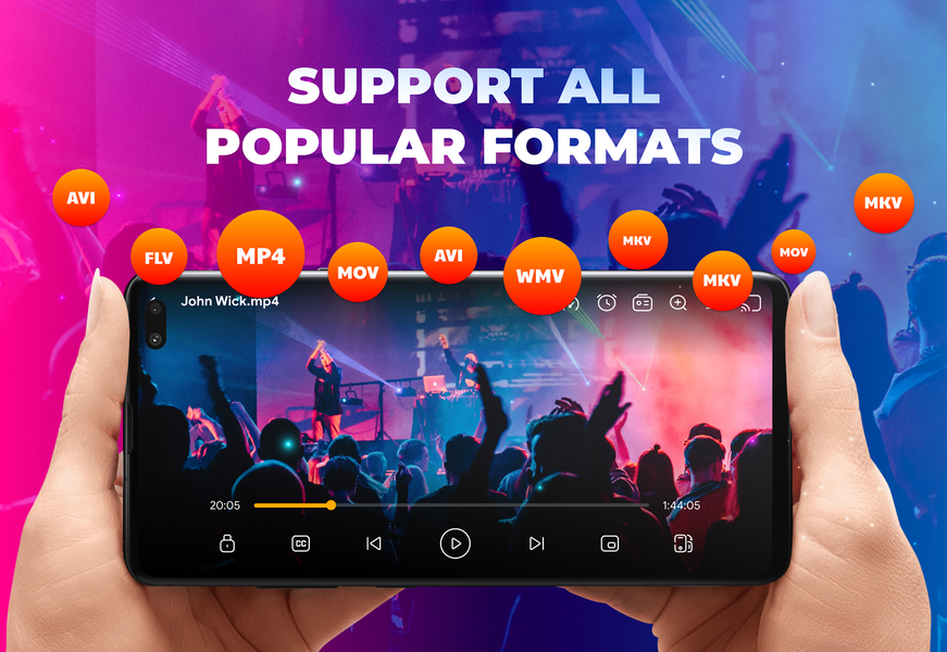 Video player - Play all format - عکس برنامه موبایلی اندروید