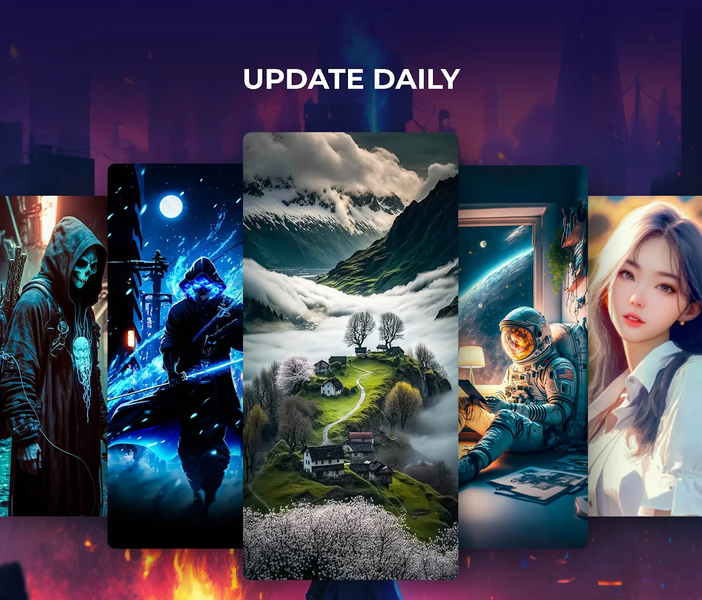 Wallpapers - ۴K Wallpapers - عکس برنامه موبایلی اندروید