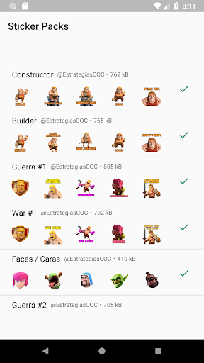 Stickers for COC WAStickerApps - عکس برنامه موبایلی اندروید