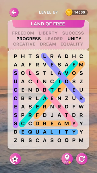 Peace Word Search - عکس بازی موبایلی اندروید