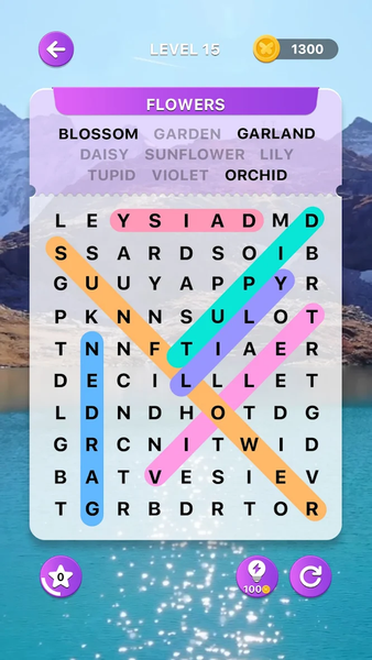 Peace Word Search - Gameplay image of android game