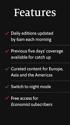 Espresso from The Economist - Image screenshot of android app