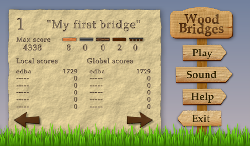 Wood Bridges Free - عکس بازی موبایلی اندروید