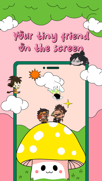 Cute Shimee: Anime Screen Pet - عکس برنامه موبایلی اندروید