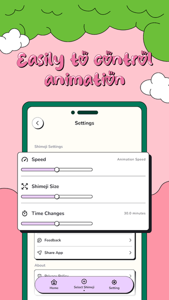 Cute Shimee: Anime Screen Pet - عکس برنامه موبایلی اندروید