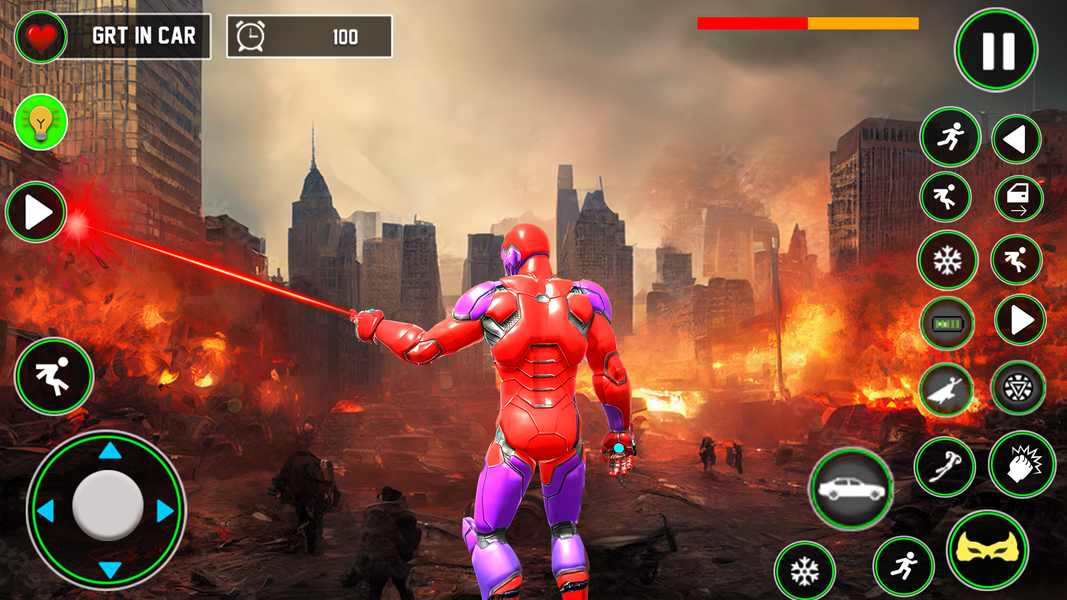 Iron Rope Hero: Vice Town Game - Gameplay image of android game