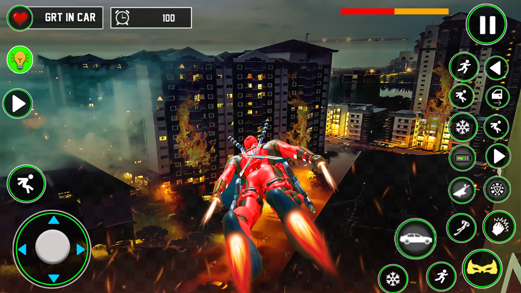 Iron Rope Hero: Vice Town Game - Gameplay image of android game