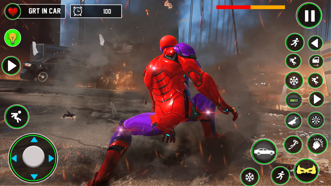 Iron Rope Hero: Vice Town Game - Gameplay image of android game