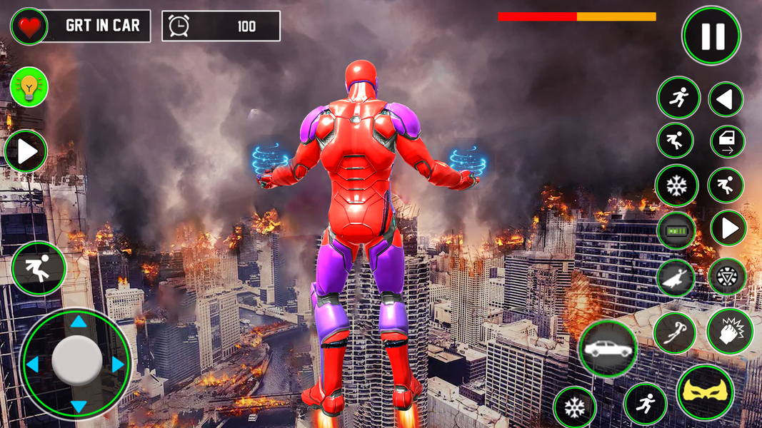 Iron Rope Hero: Vice Town Game - Gameplay image of android game