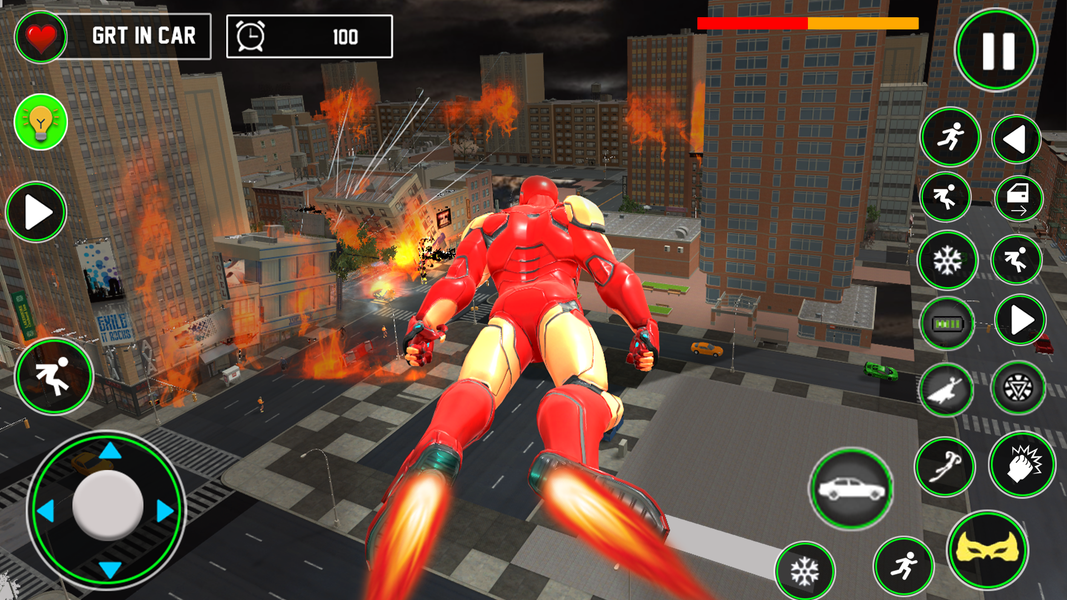 Iron Rope Hero: Vice Town Game - Gameplay image of android game