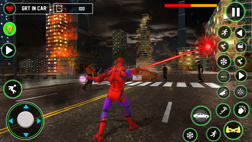 Iron Rope Hero: Vice Town Game - Gameplay image of android game