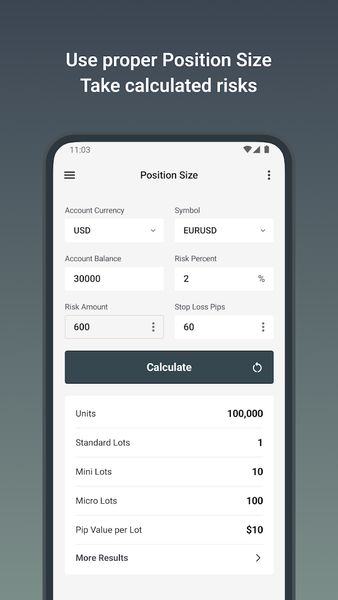 Forex Calculators - Image screenshot of android app