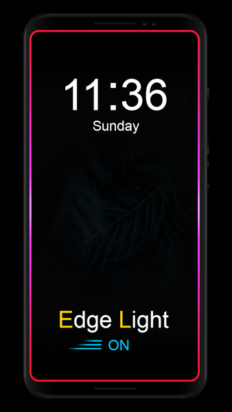 Edge lighting Notification : R - عکس برنامه موبایلی اندروید