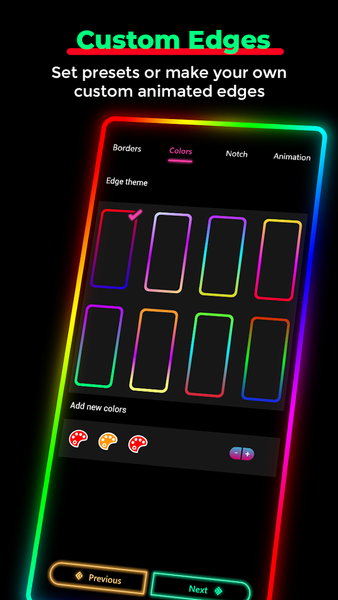 Edge Lighting - Border Light - عکس برنامه موبایلی اندروید
