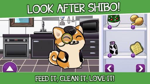 Virtual Dog Shibo – Virtual Pet and Minigames - Gameplay image of android game