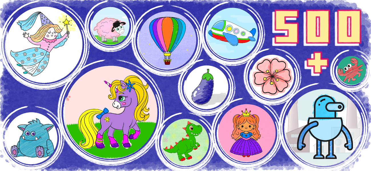 Busy Kids! Coloring pages book - Image screenshot of android app