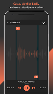 MP3 cutter - عکس برنامه موبایلی اندروید