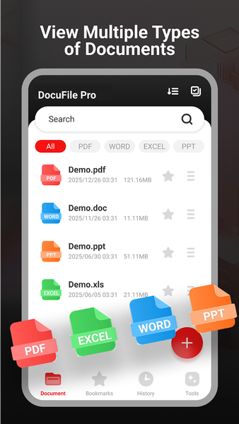 DocuFile Pro - PDF Reader - عکس برنامه موبایلی اندروید