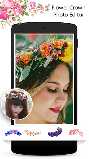 Flower Crown Photo Editor - Image screenshot of android app