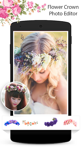 Flower Crown Photo Editor - Image screenshot of android app