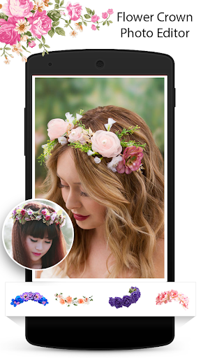 Flower Crown Photo Editor - Image screenshot of android app