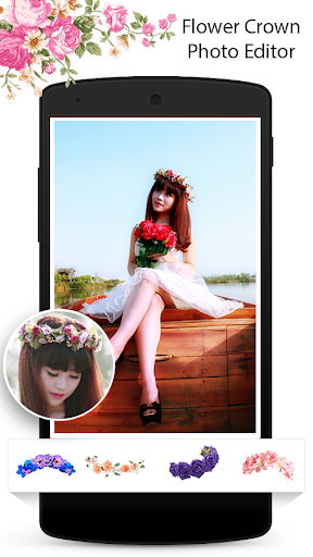 Flower Crown Photo Editor - Image screenshot of android app